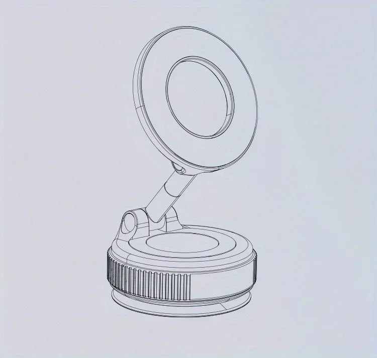 360° Adjustable Vacuum Magnetic Mount Car