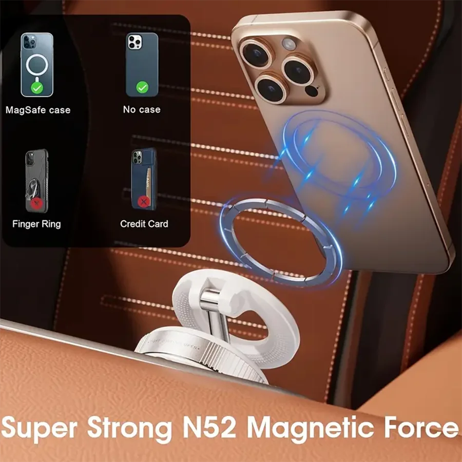 360° Adjustable Vacuum Magnetic Mount Car